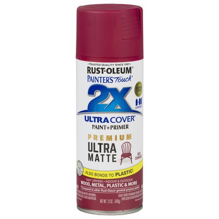 Spray Paint, Red Currant, Matte, 12 Oz -  RUST-OLEUM, 331190